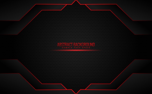 Black and red technology background