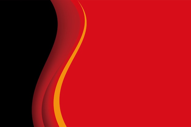 Black and red wavy background design