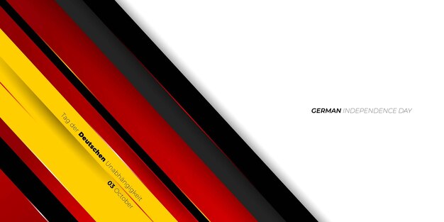 Black red and yellow geometric background design with germany text mean is german independence day