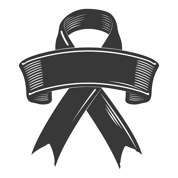 black ribbon a symbol of remembrance or mourning