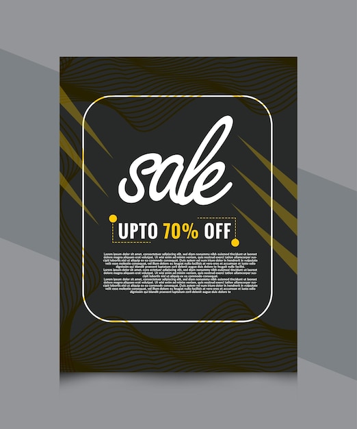 black sale flyer template design vector 2023