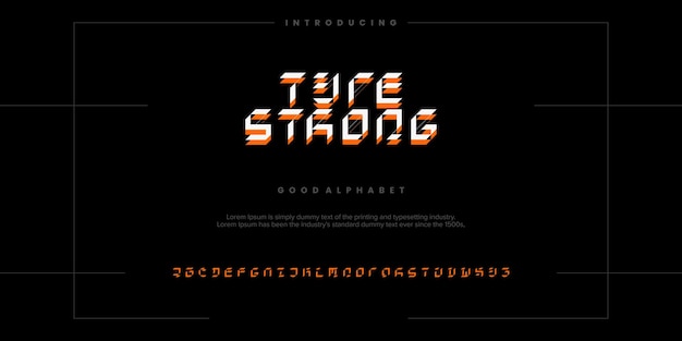 A black screen with the word tire strong on it