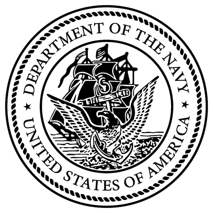 Vector アメリカ合衆国海軍省のブラックシール