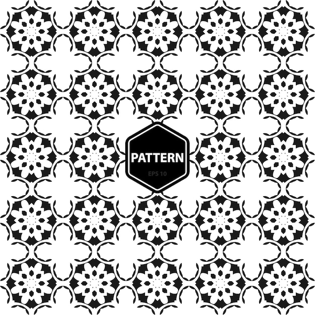 Black Seamless Decorative Pattern