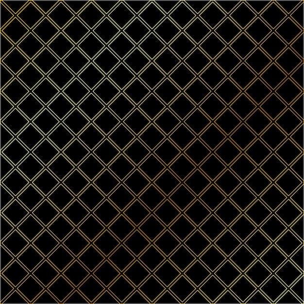 Black seamless geometric pattern with  gold color.