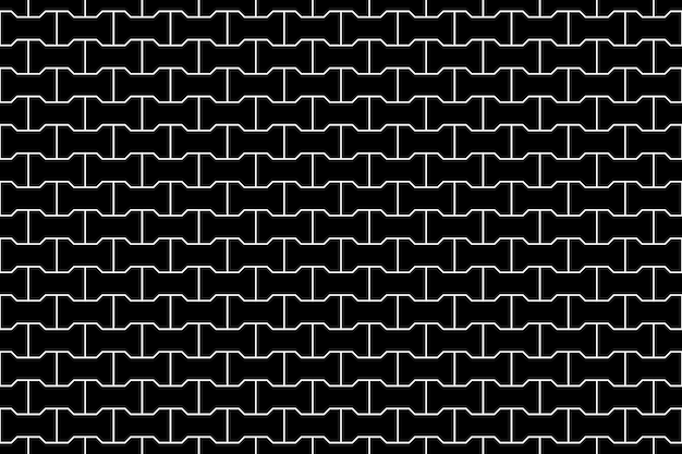 연동 블록이 있는 포장도로의 검은색 원활한 패턴