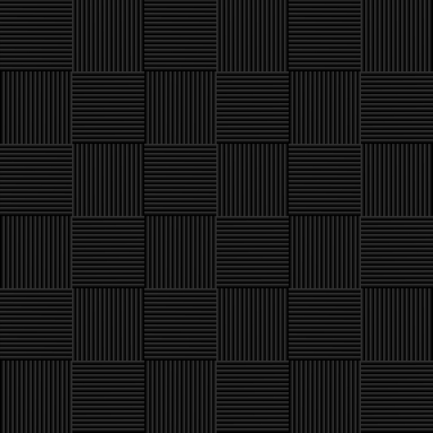 Black seamless wicker pattern