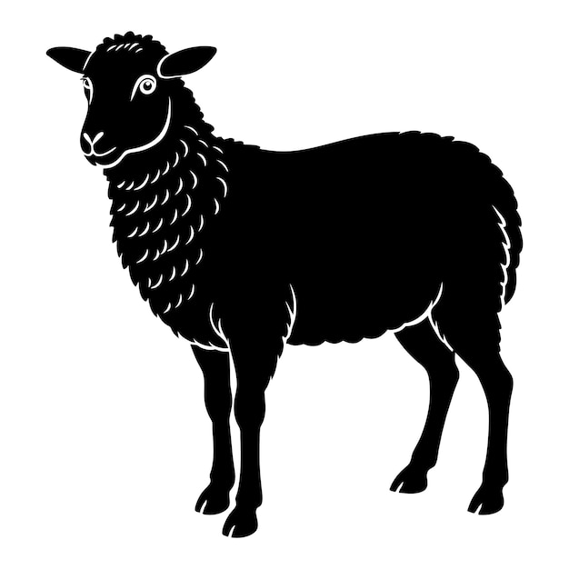 a black sheep silhouette for eid mubarak