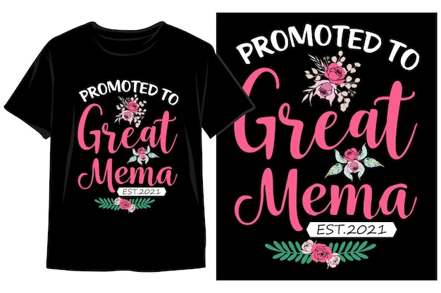 A black shirt that says promoted to great meme