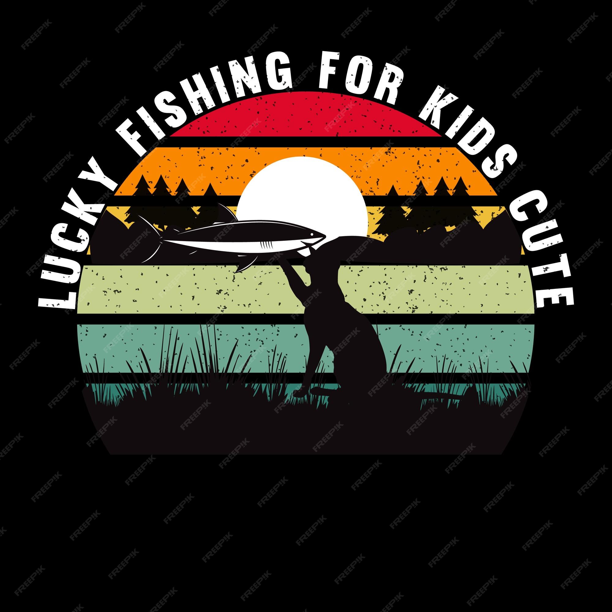 https://img.freepik.com/premium-vector/black-shirt-with-dog-it-that-says-lucky-fishing-kids_724032-155.jpg?w=2000