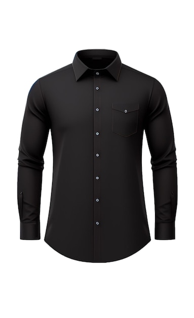 A black shirt with a silver cross on the front.