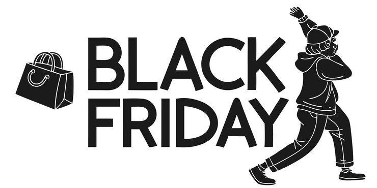 Vector 블랙 프라이데이 (black friday) 라고 적힌 검은색 표지판