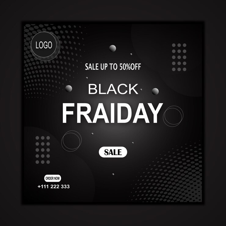 Vector a black sign that says black friday sale on it