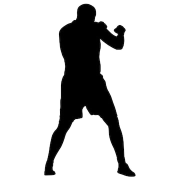 Shadow Boxing. Black Silhouette on a White Background, Sports Stock Footage  ft. alpha & boxer - Envato Elements