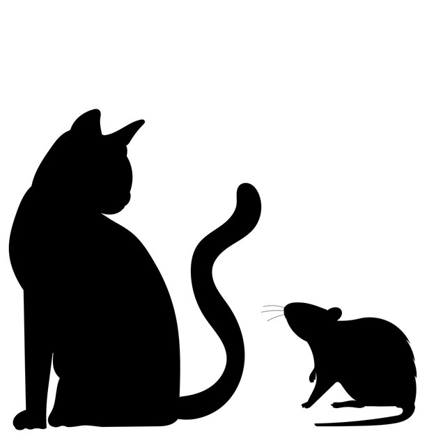 Cat icon vector. Linear style sign for mobile concept and web