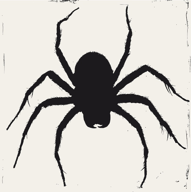 black silhouette of a chigger