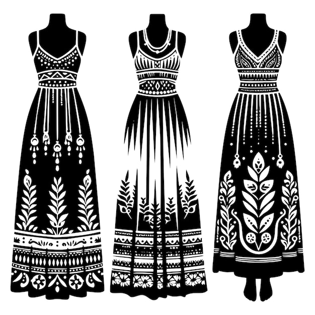 Black Silhouette Dresses