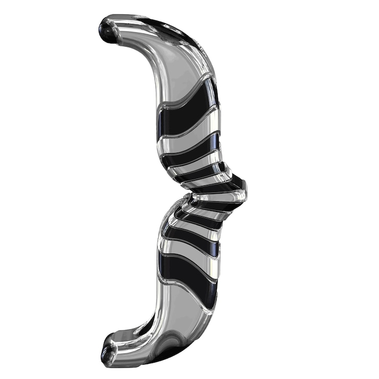 Vector black and silver 3d symbol