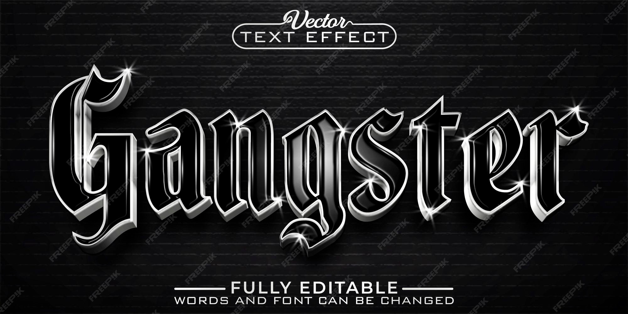 Gangster Text Images - Free Download on Freepik