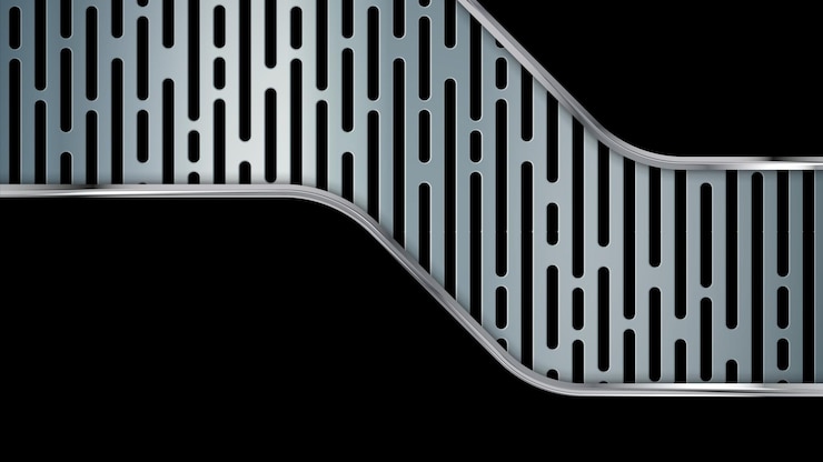 Vector black and silver metal texture background vector illustration