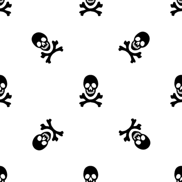 Black skeletons in various poses pattern Halloween design Perfect for fall holidays fabric textile