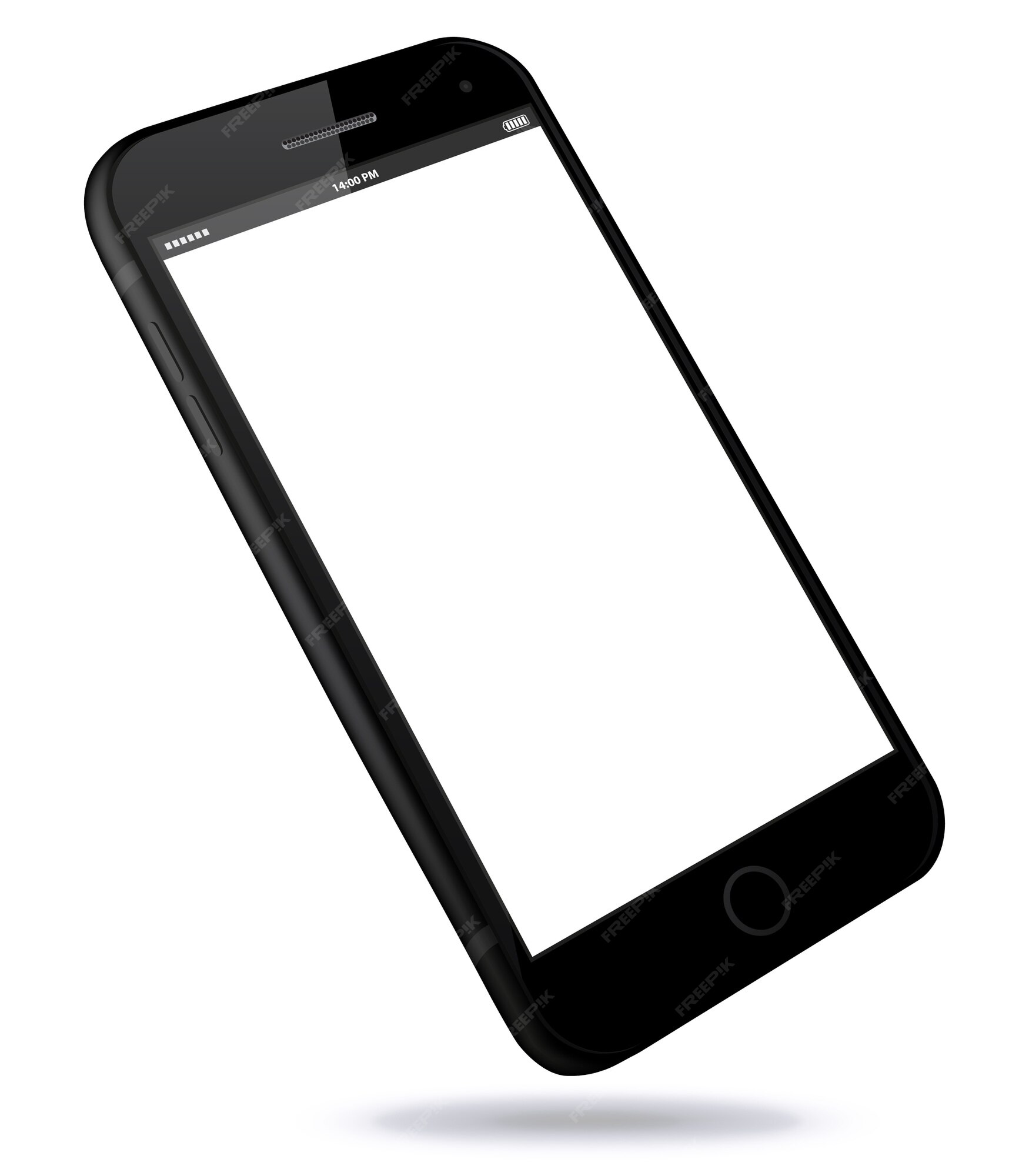 Premium Vector | Black smart phone