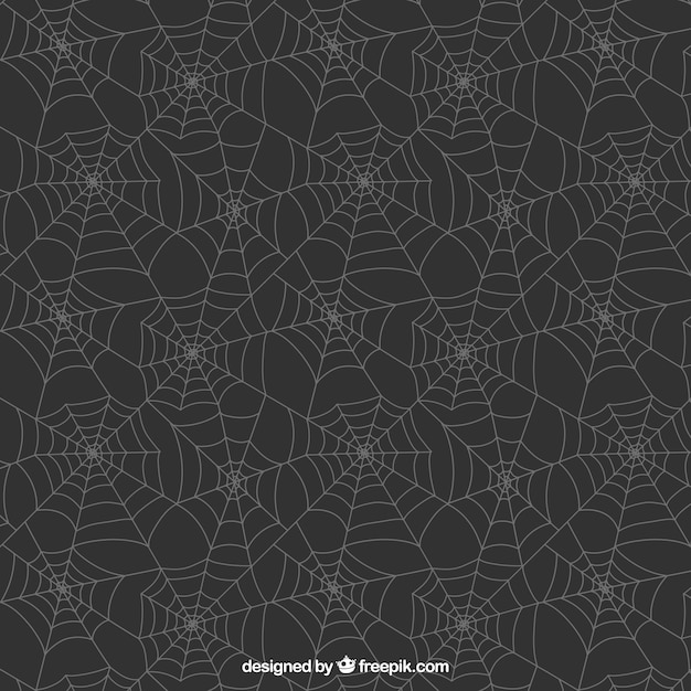 Vector black spider web pattern