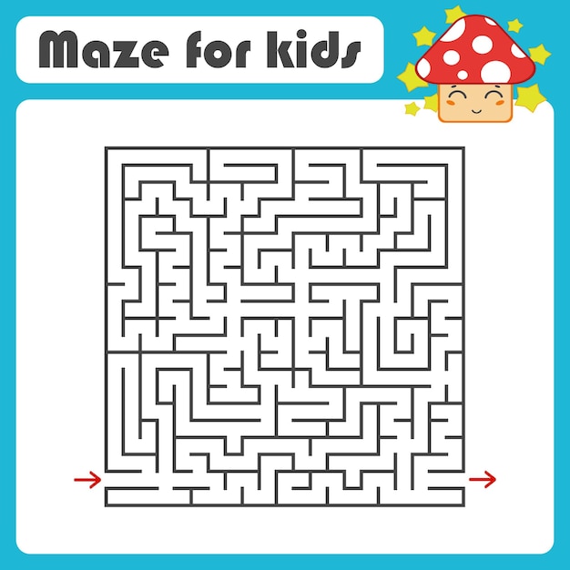 Black square maze