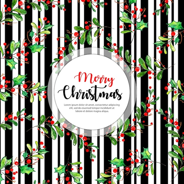 Black stripes Christmas Background