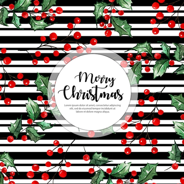 Black stripes Christmas Background