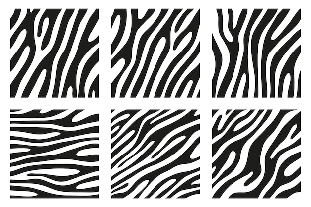 Black stripes on the skin of a zebra for decoration graphics