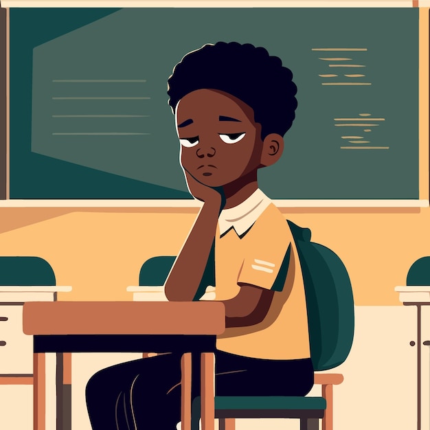 Black Student in Classroom