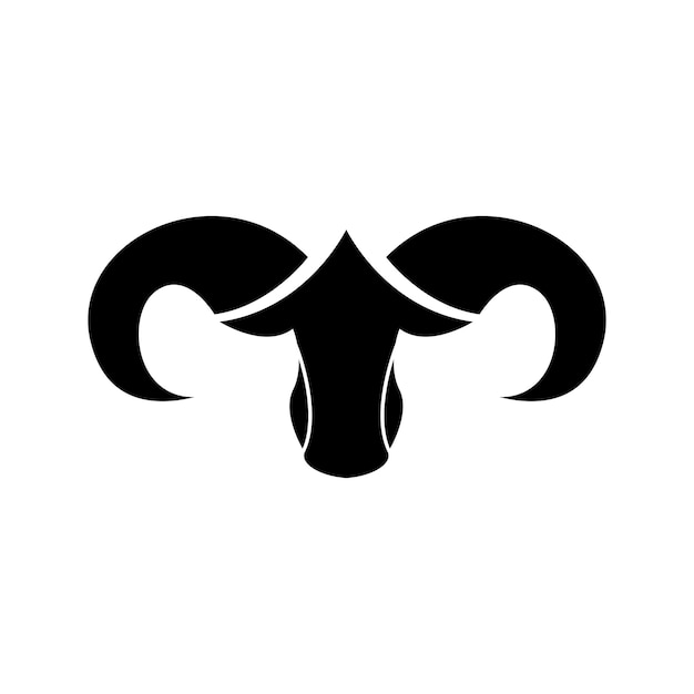 Black Suffolk sheep logo design vector graphic symbol icon sign illustration creative idea