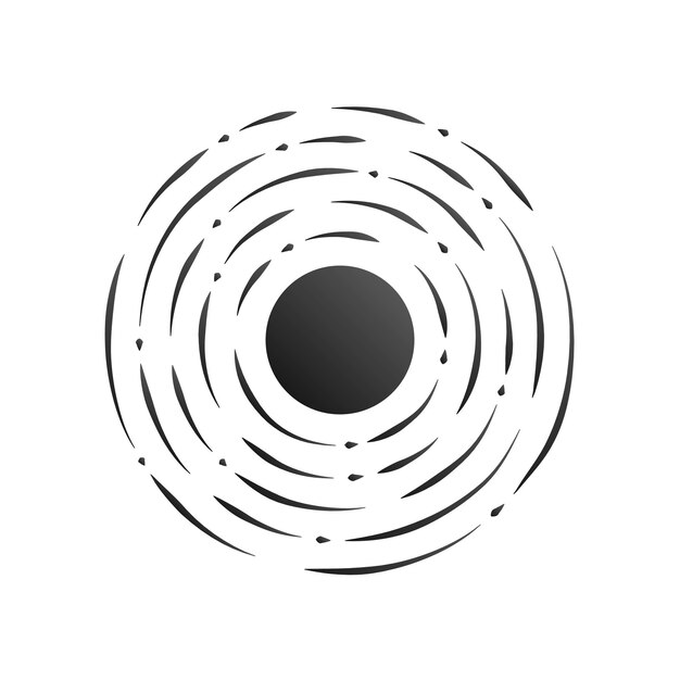 Black sun logo design