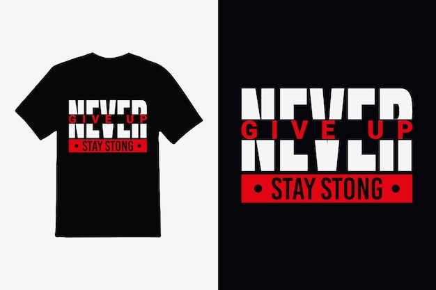 「決して与えない、決して石を残さない」という言葉が書かれた黒いTシャツ