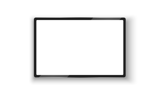 Черный планшетный компьютер макет. векторная иллюстрация
