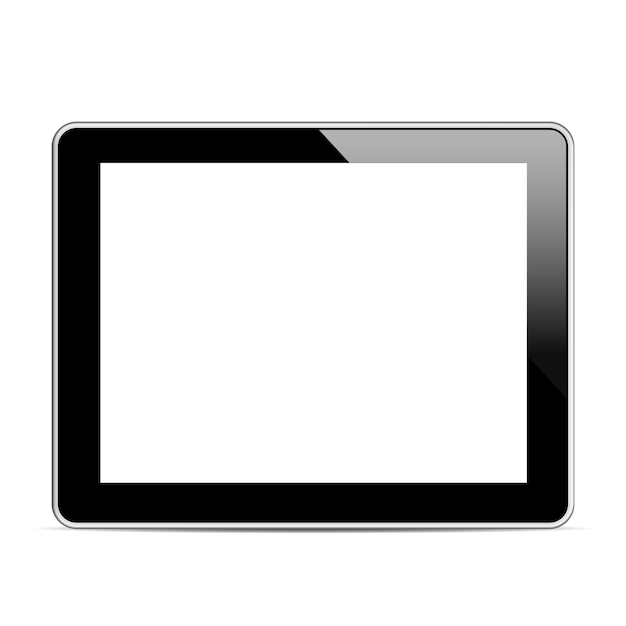 Black tablet computer