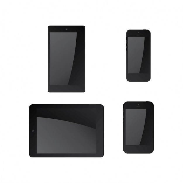 black tablet mock up