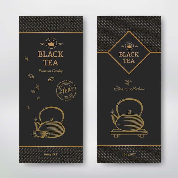 Black Tea design pakket met waterkoker.