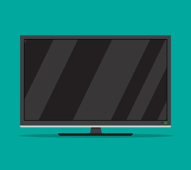 Black television screen