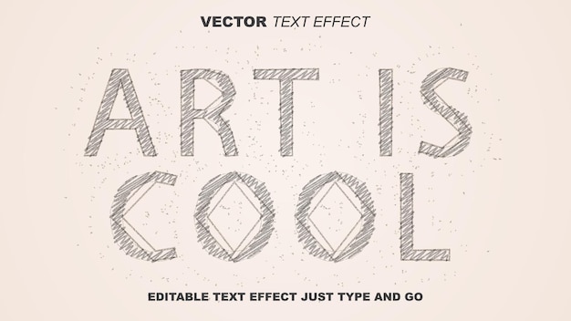 Vector black text effects