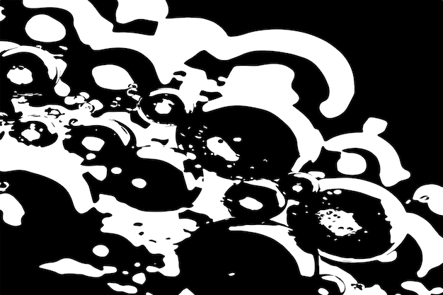 black texture vector of bubbles