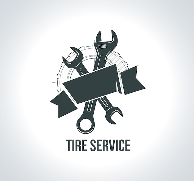 Black tire icon icon for tire service