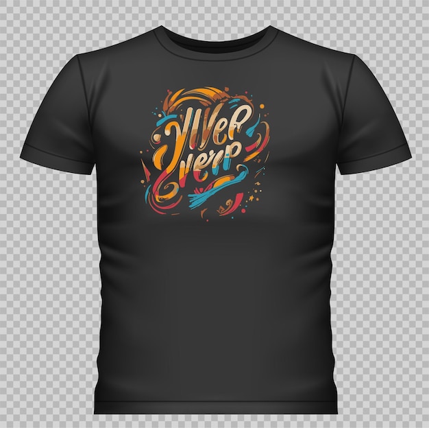 Black tshirt Design print vector