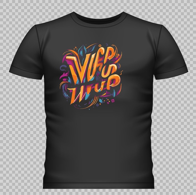 Black tshirt Design print vector