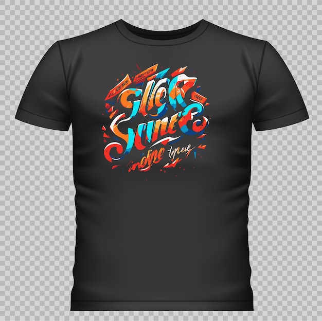 Black tshirt Design print vector