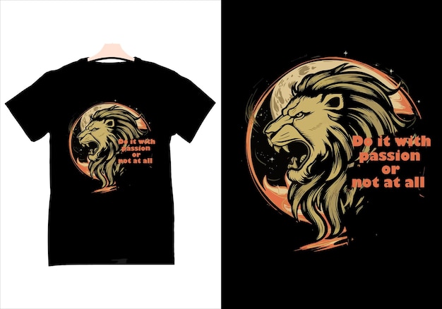 Design di maglietta nera citazione design di camicia
