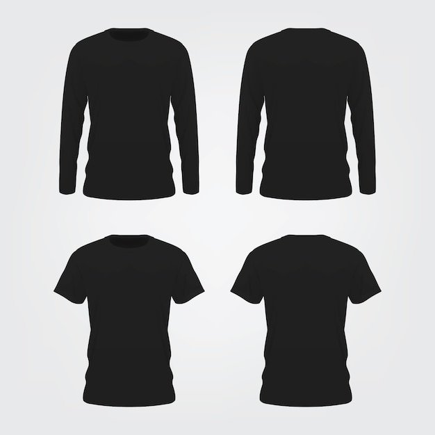 Black tshirt mock up op witte achtergrond