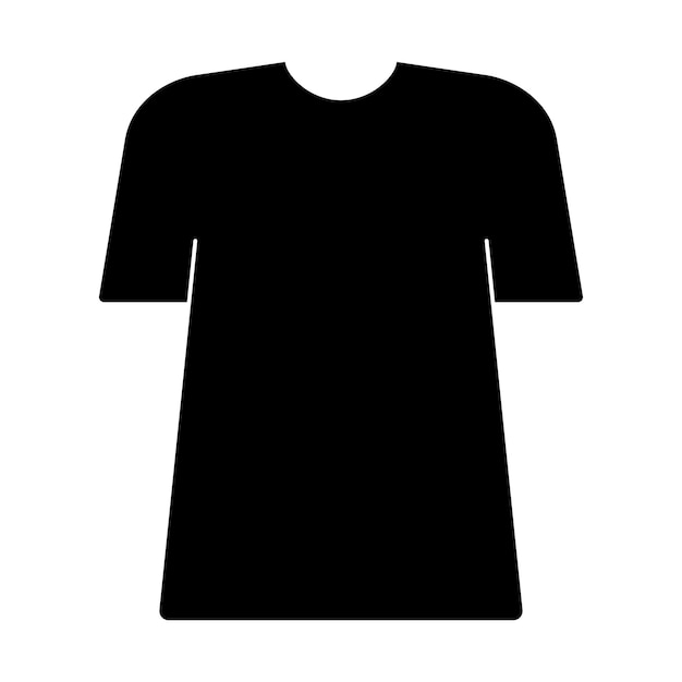 black Tshirt vector illustration