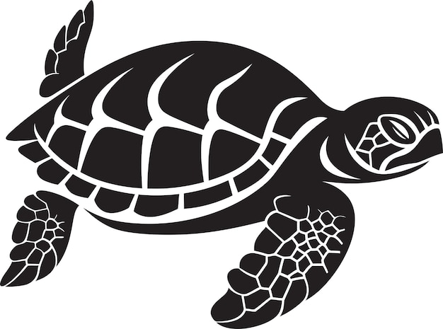 Black Turtle Shell Pattern Vector